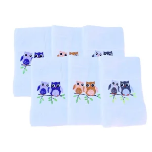 Paños de cocina blancos absorbentes bordados – Libú